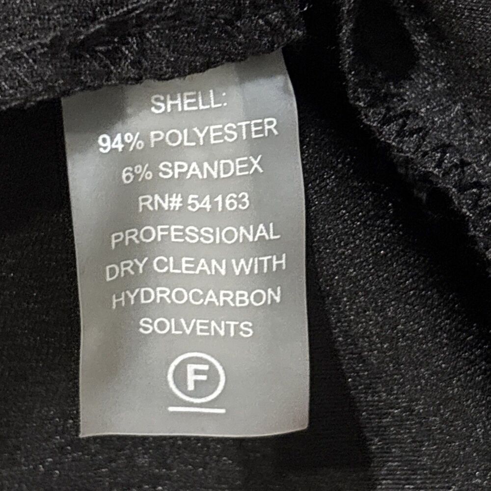 TOMMY HILFIGER Short Sleeve Stretch Crewneck Black Sheath Dress Womens 14 Career - Picture 12 of 13